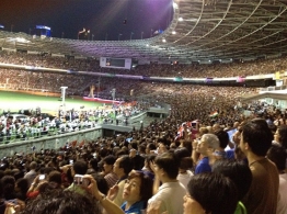 Indonesian Christians and international guests pray at the 80,000-seat Bung Karno Stadium in Jakarta, Indonesia, during the 2012 World Prayer Assembly, one of the largest evangelical events, on May 17,2012. (Photo" The Seed Company) Indonesian Christians and international guests pray at the 80,000-seat Bung Karno Stadium in Jakarta, Indonesia, during the 2012 World Prayer Assembly, one of the largest evangelical events, on May 17,2012.(Photo" The Seed Company)