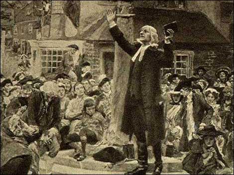John Wesley, the Great revivalist, a fiery preacher John Wesley, the Great revivalist, a fiery preacher