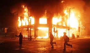 Ugly scenes of violence, rioting and looting have spread across the length and breadth of the capital Ugly scenes of violence, rioting and looting have spread across the length and breadth of the capital