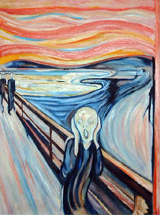 "the cry", by Munch "the cry", by Munch